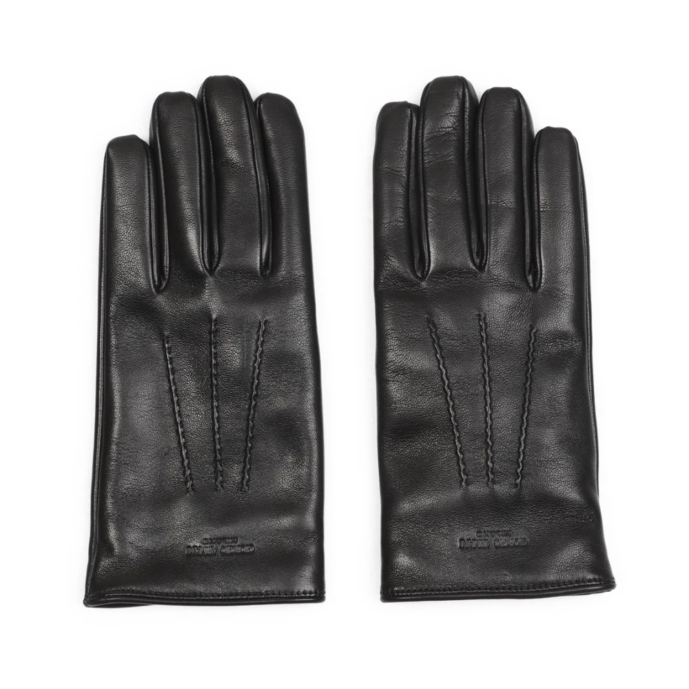 Giorgio Armani Herr Svart Accessoarer Xl, Läder, A Läderhandskar Accessoarer