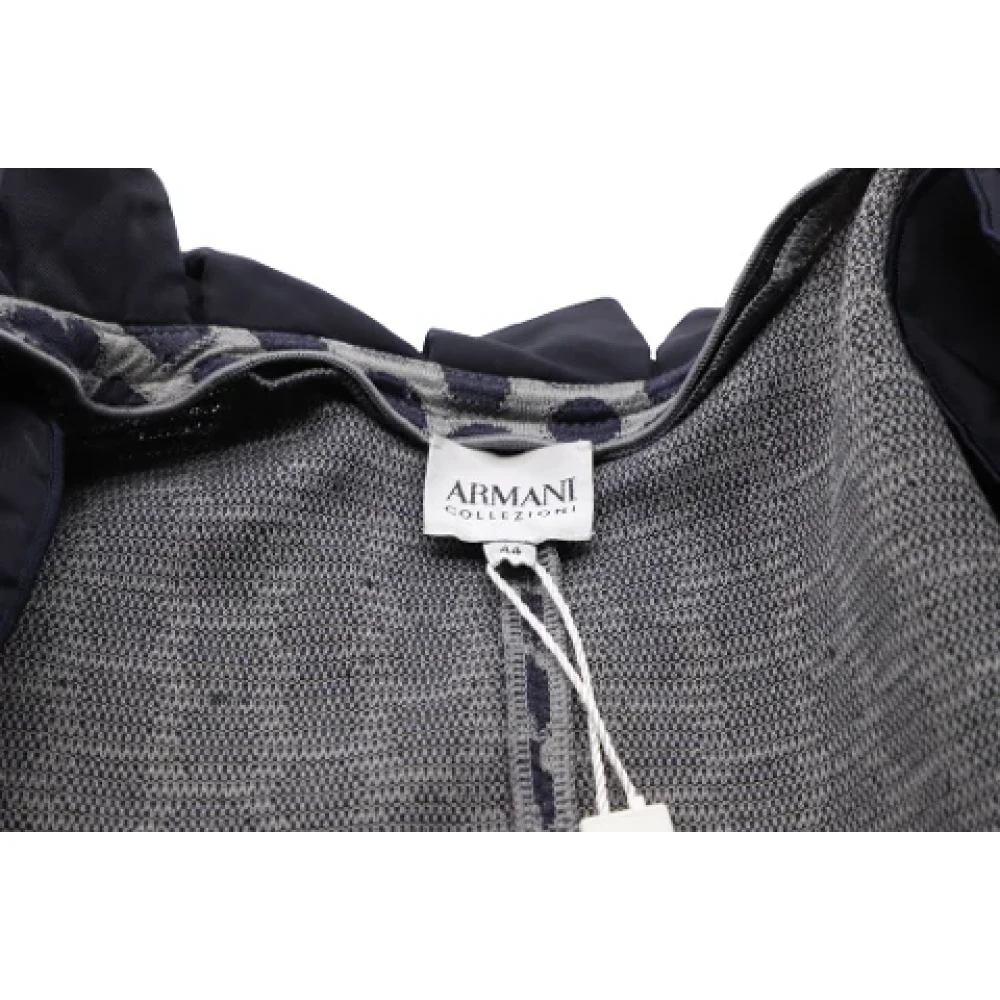 Armani Cotton outerwear Gray Dames