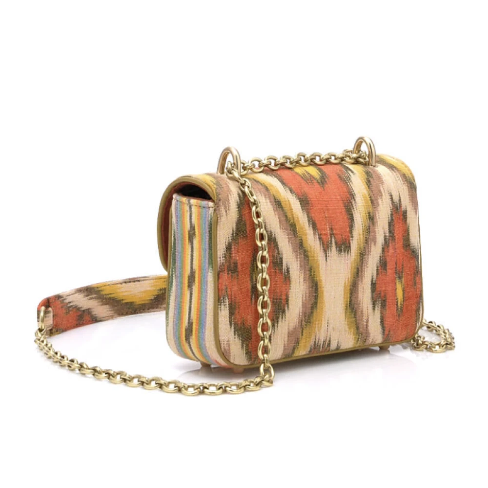 Claris Virot Mini Ava Schoudertas in Balinese Stof Multicolor Dames