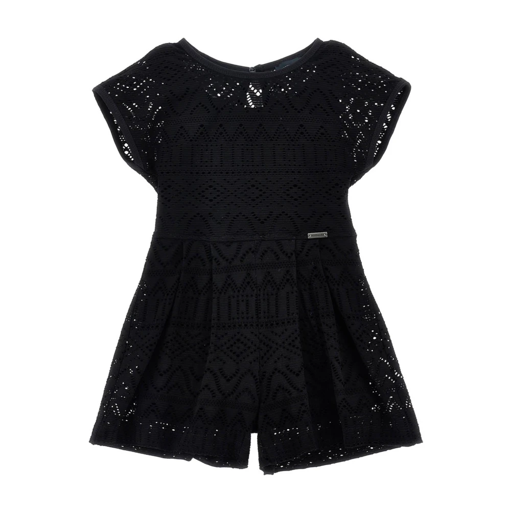 Monnalisa Girls Black Tuta In Viscosa - Jumpsuits - 15 Y - Kids