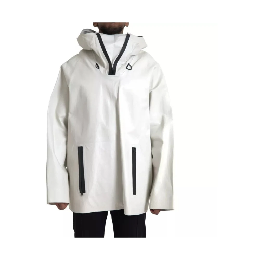 Bottega Veneta Men's White Raincoat - Rain Jackets - 2XL - Jackets