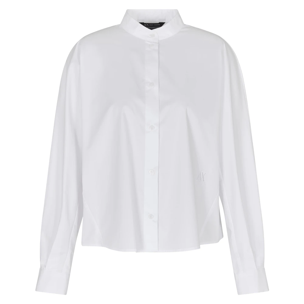 Armani Exchange Damen Weiß Blusen & Hemden, Lgröße: