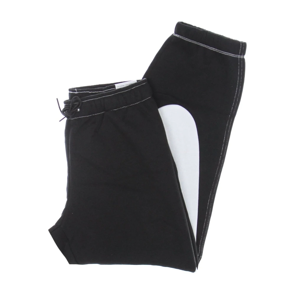 Nike Zwart Wit Fleece Trainingsbroek Black Dames