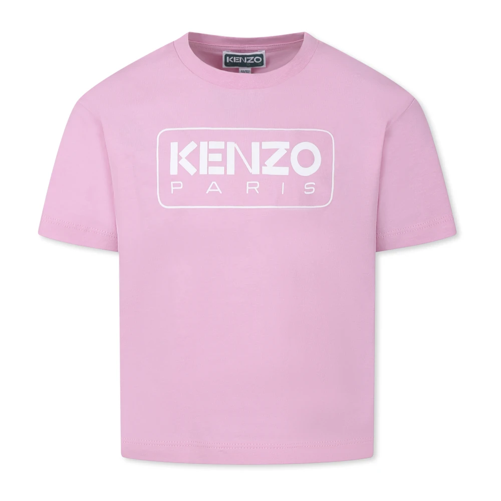 Kenzo Rosa Kortärmad T-shirt Pink, Unisex