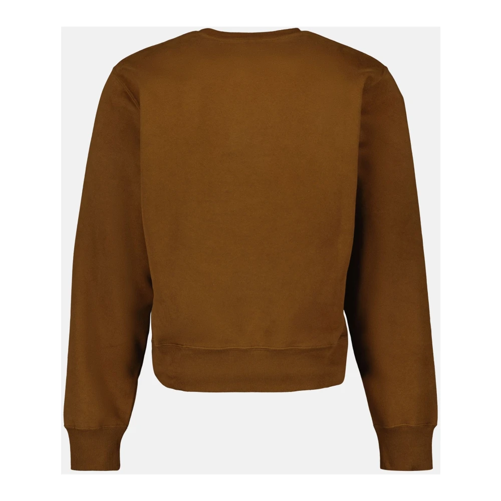 Saint Laurent Katoenen Sweatshirt Brown Heren