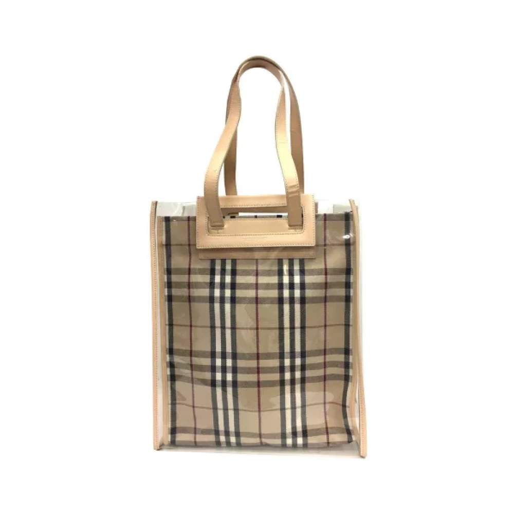 Burberry Vintage Pre-owned Cotton totes Beige Dames