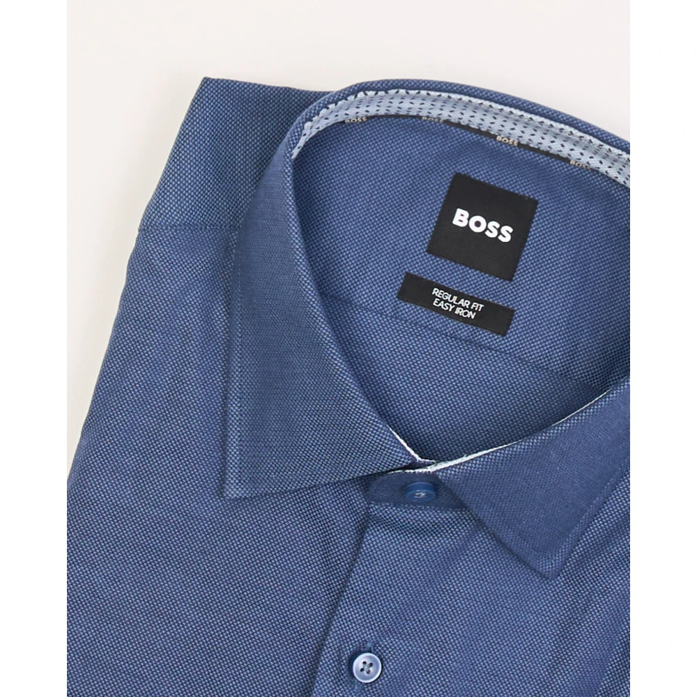 Hugo Boss Blauw Oxford Overhemd voor Heren Blue Heren