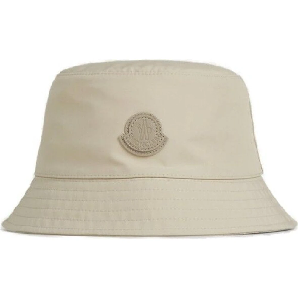 Moncler Patch Bucket Hat Beige Dames