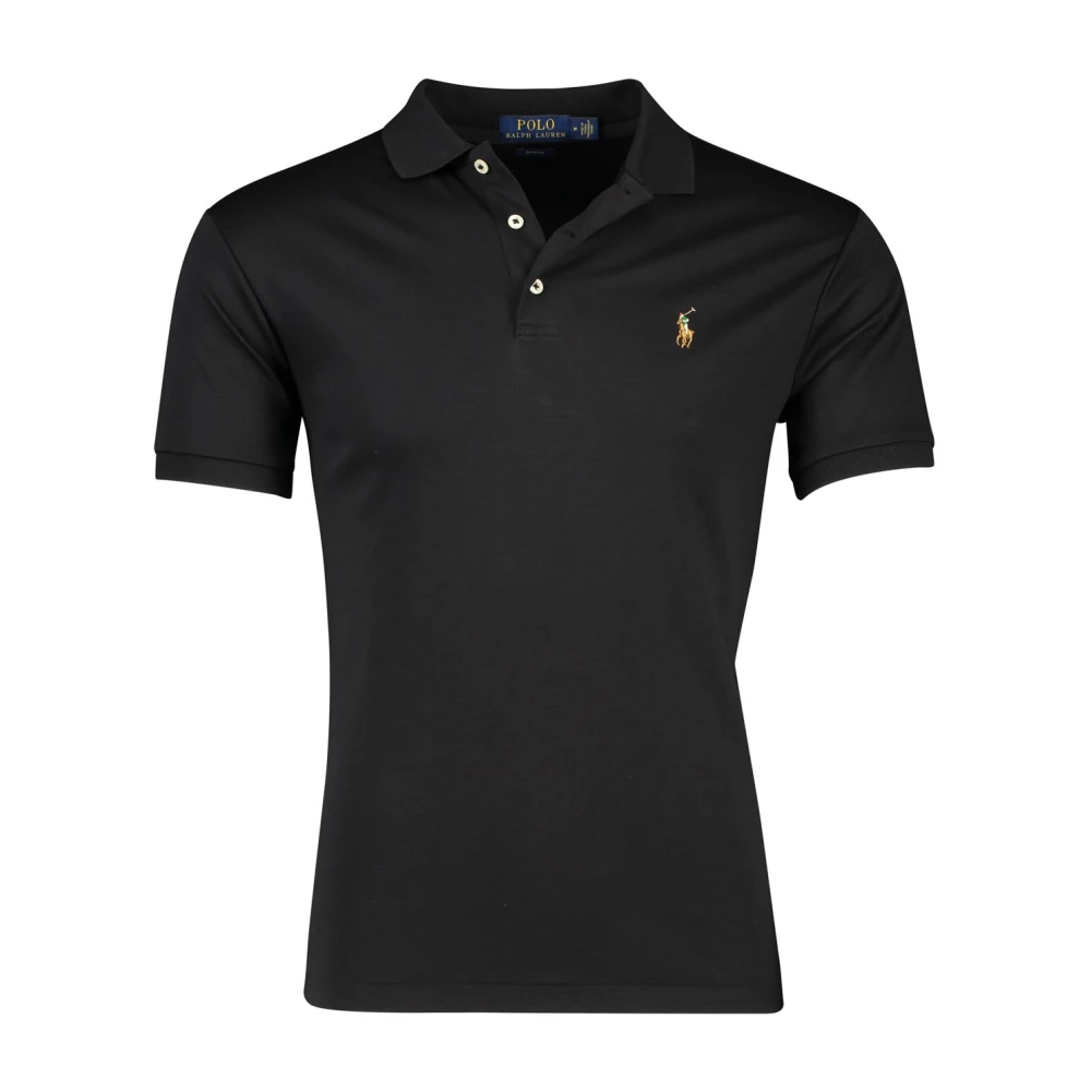 Polo Ralph Lauren Zwarte poloshirt met korte mouwen Black Heren