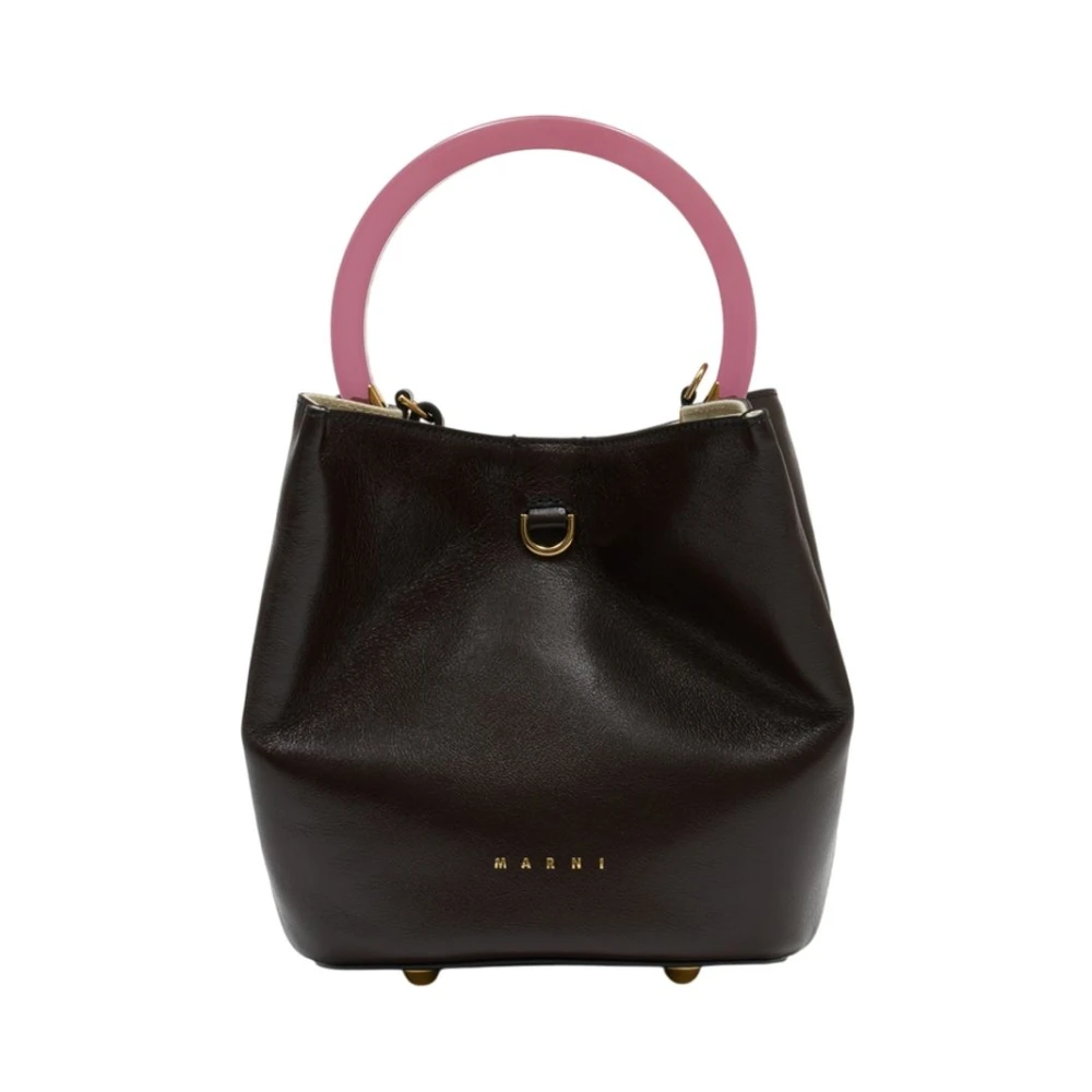 Marni Women's Brown Pannier Bucket Bag - Bucket Bags - One Size - Bags