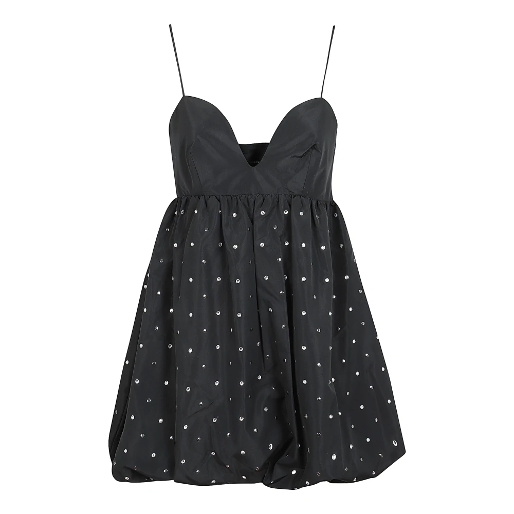Pinko Gestructureerde Mini Jurk met Studs Black Dames