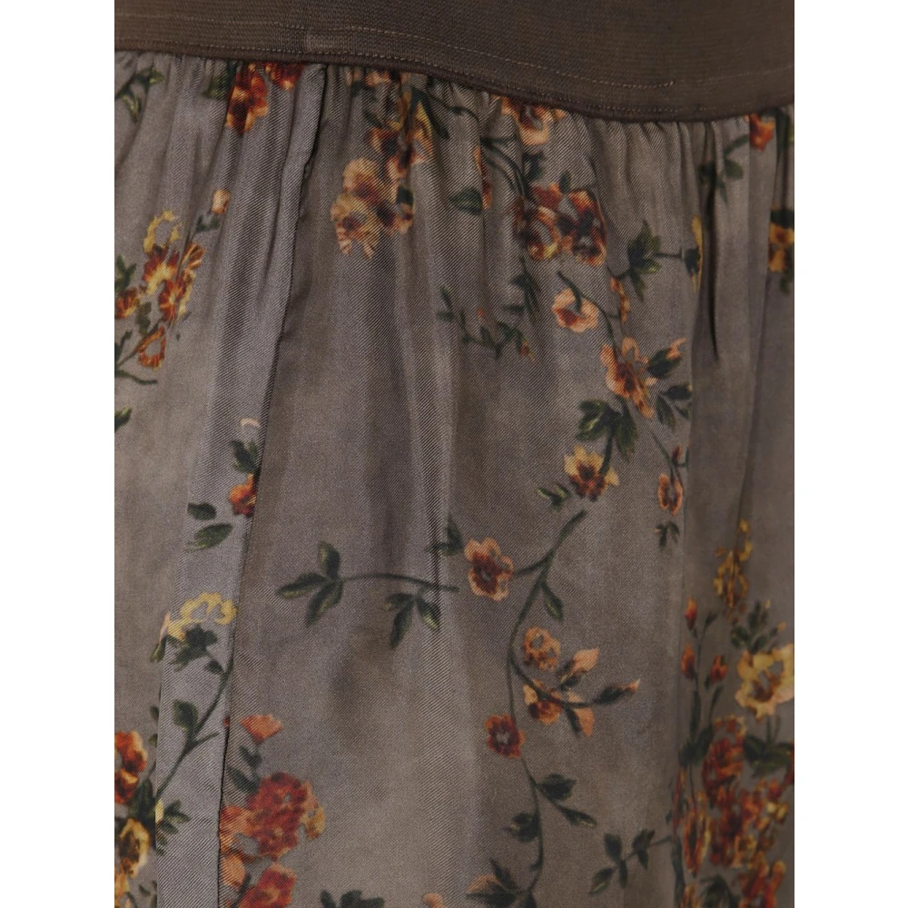 UMA Wang Bloemenprint rechte pijp broek Multicolor Dames