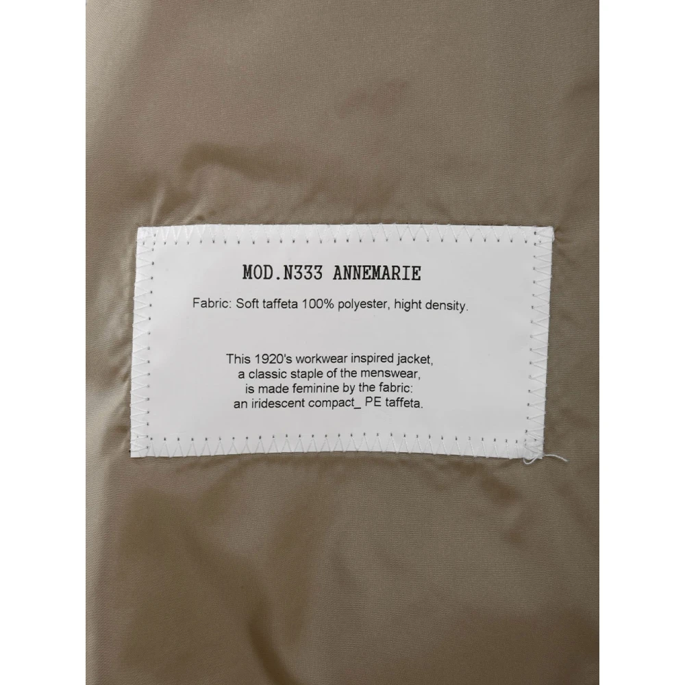 Aspesi Kameeljassen met lage schouder en revers kraag Brown Dames