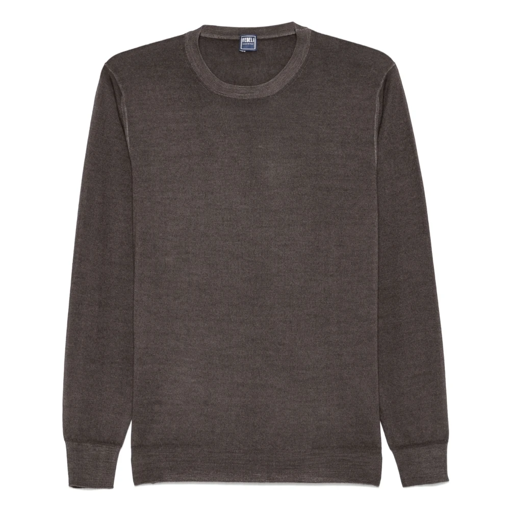 Fedeli Italiaanse wol knitwear Brown Heren