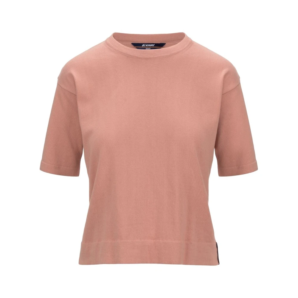 Elegant Feminin Rose Brown T-skjorte