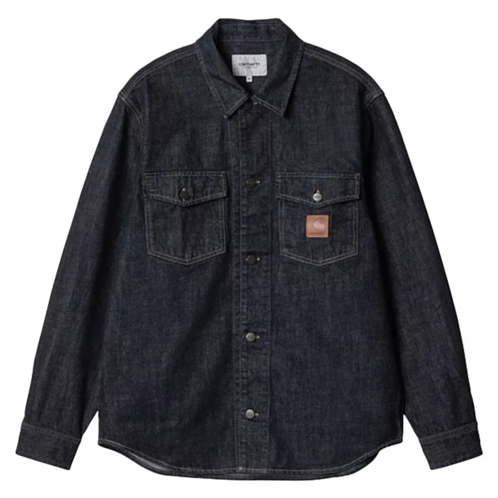 Carhartt WIP Denim Overhemd Jas Blauw Black Heren