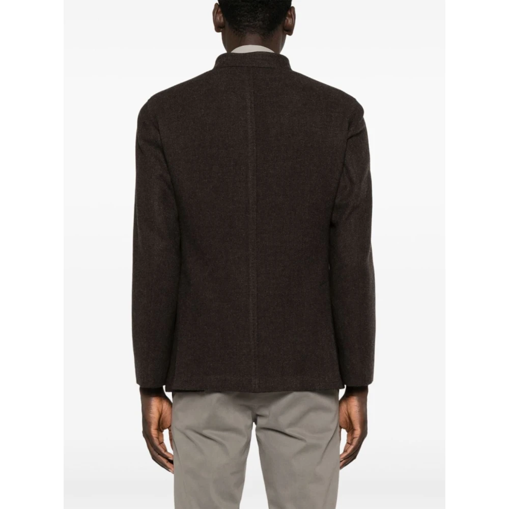 Boglioli Bruine wol-kasjmier blend jas Brown Heren