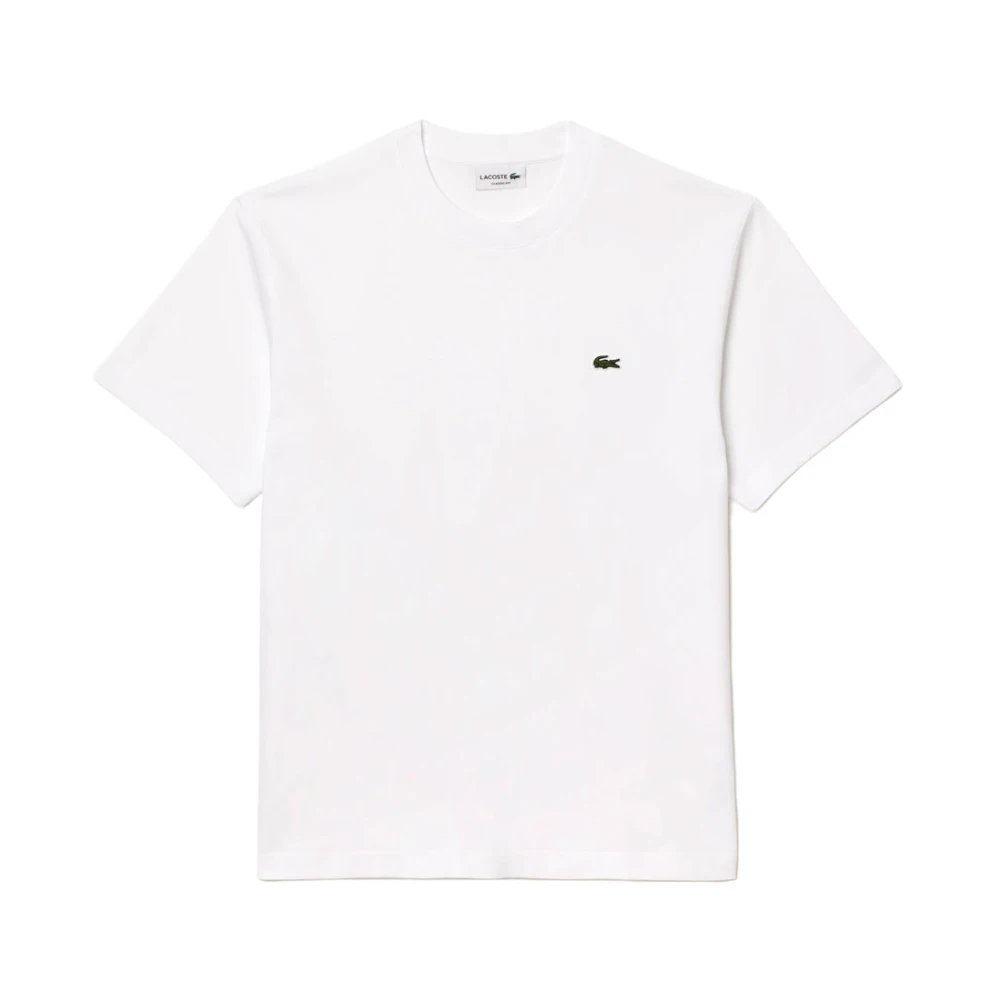 Lacoste Men's White Cotton T-Shirt - T-Shirts - Xl - Tops