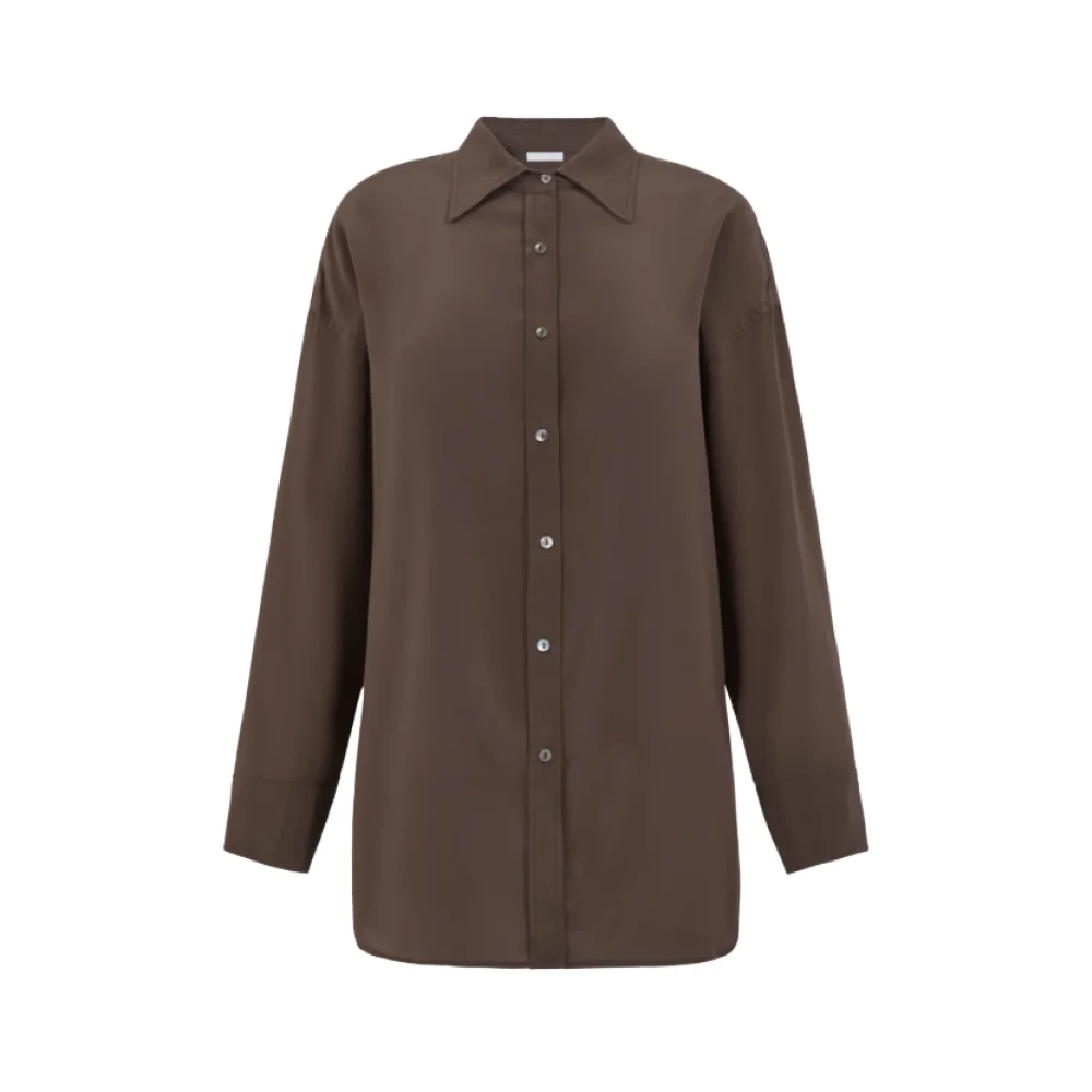 P.a.r.o.s.h. Donkerbruin Shirt voor Mannen Brown Dames