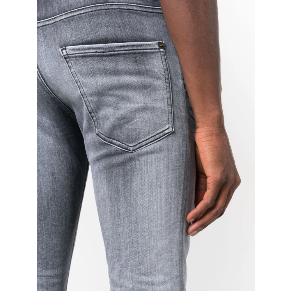 Dsquared2 Zwarte Gewassen Denim Jeans Black Heren