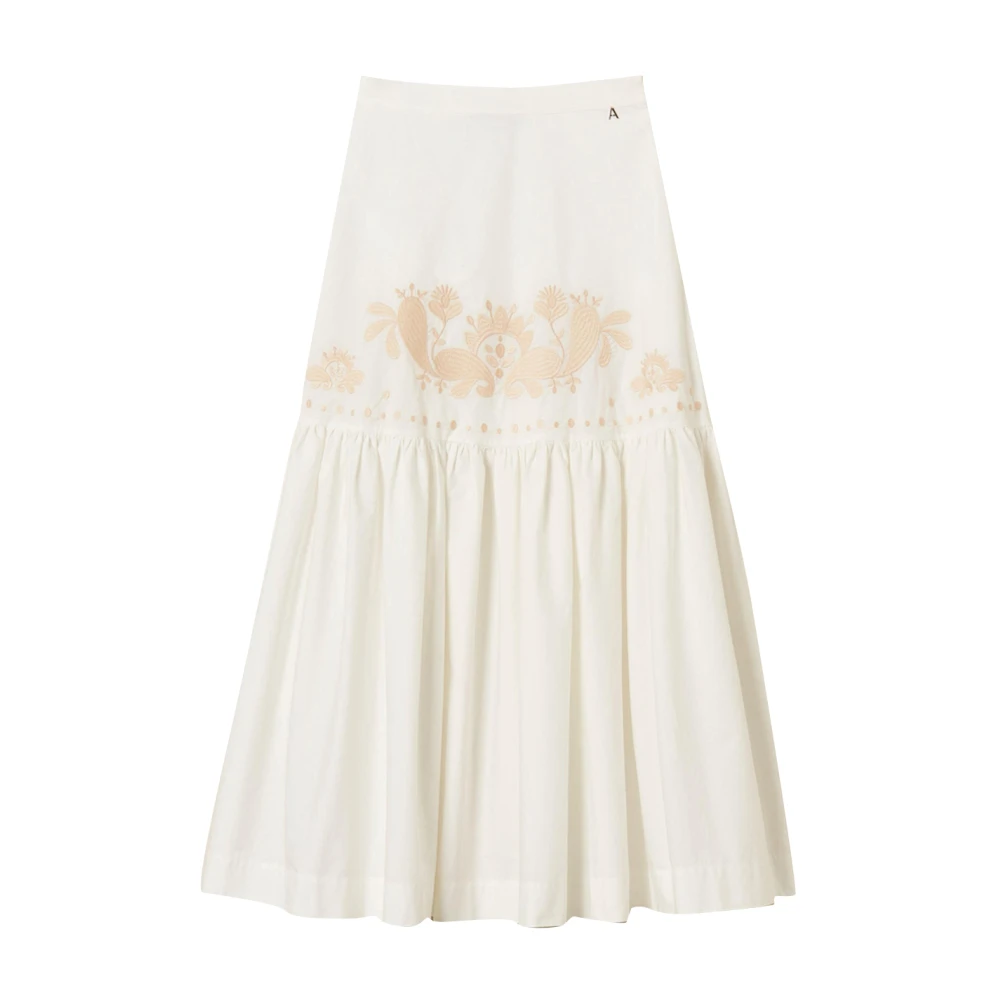 Actitude Women's White Longuette Skirt - Maxi Skirts - S - Skirts