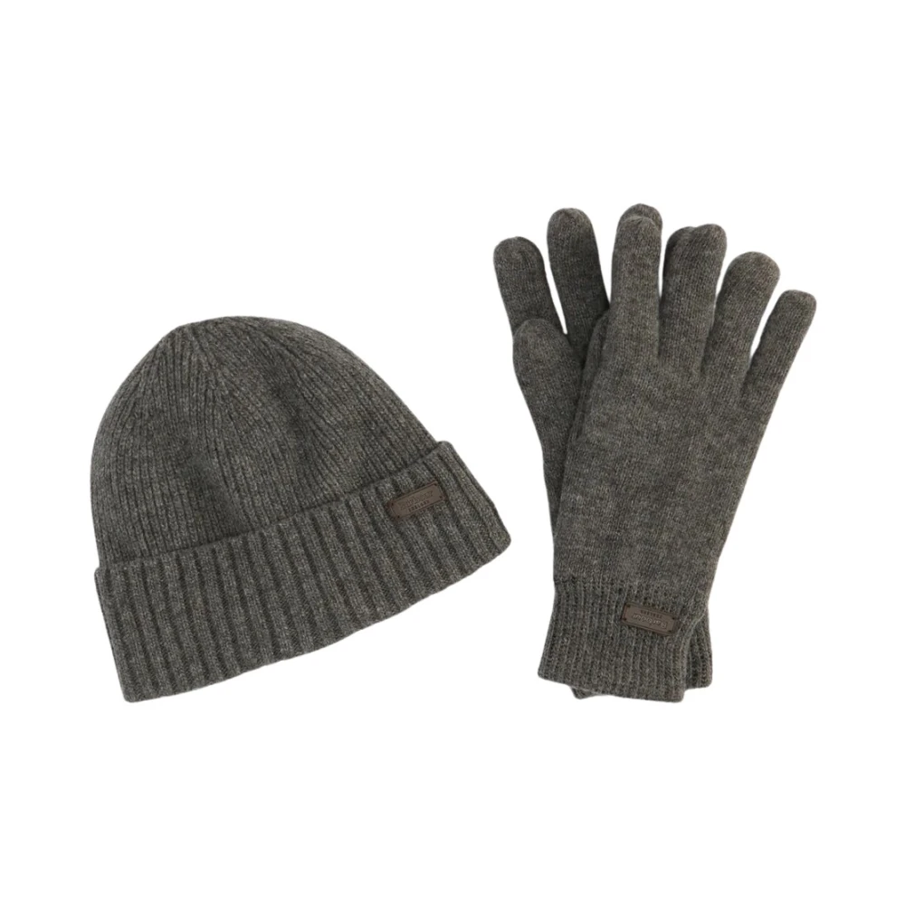 Barbour - Carlton Mütze & Handschuhe Geschenkset - Accessories - Herren - Grau - One Size - Bild 3