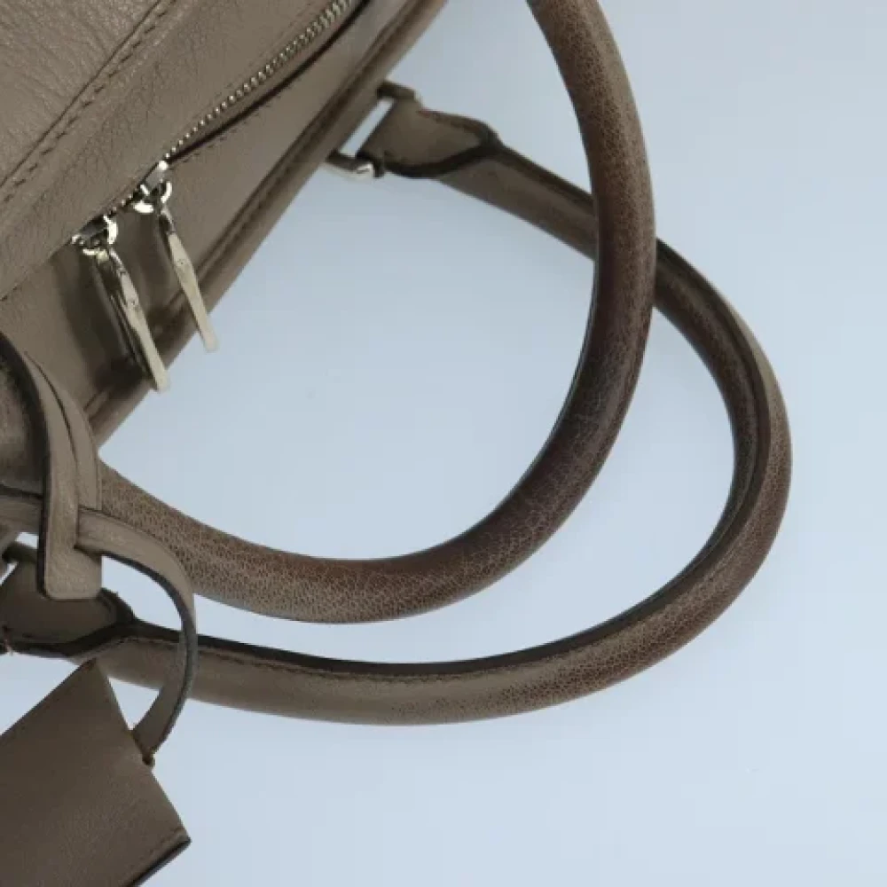 Loewe Pre-owned Leather handbags Gray Dames