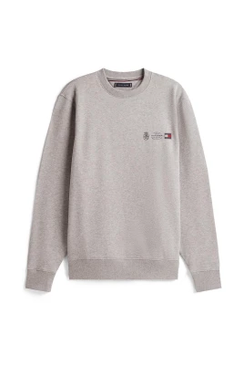 Crewneck Sweatshirt med Emblemdetalj