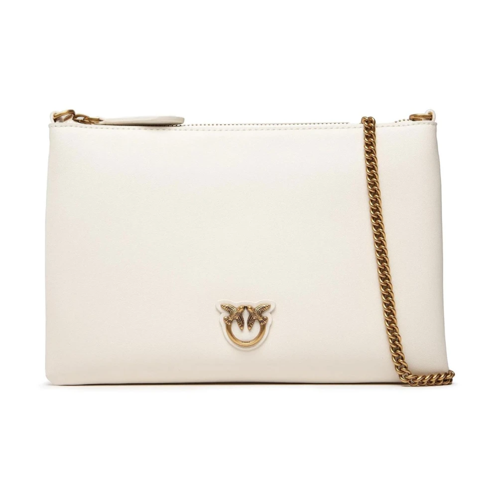 Pinko Women's White Classic Flat Love Bag Simply - Shoulder Bags - One Size - Bags