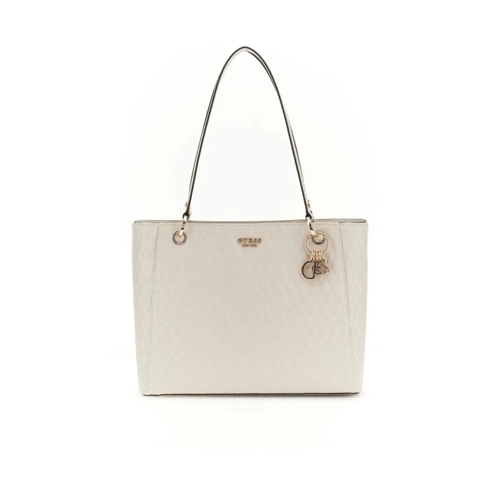 Guess Women's Brown Taupe Betula Satchel Shoulder Bag - Shopping Bags - One Size - Bags