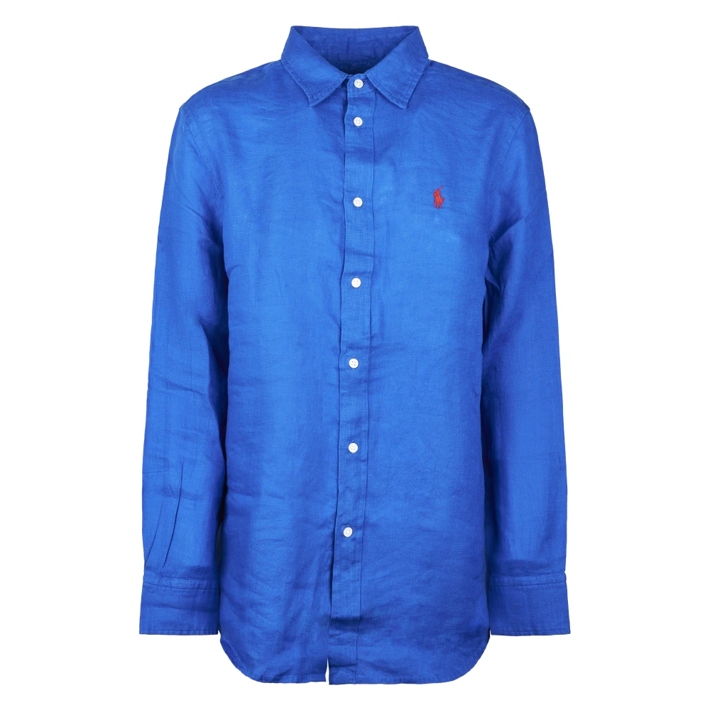 Polo Ralph Lauren Women's Blue 17/1 Pd Linen Shirt