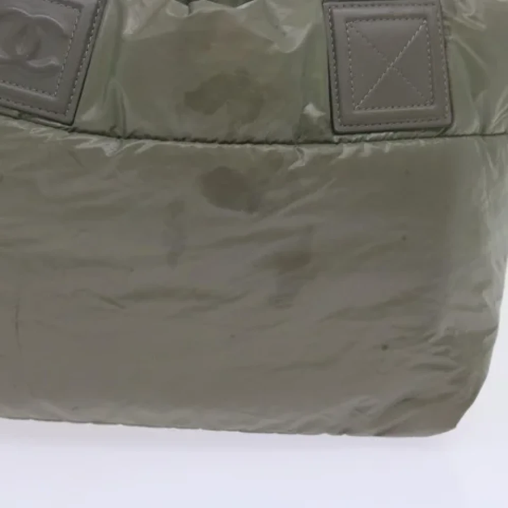 Chanel Vintage Pre-owned Nylon chanel-bags Gray Dames