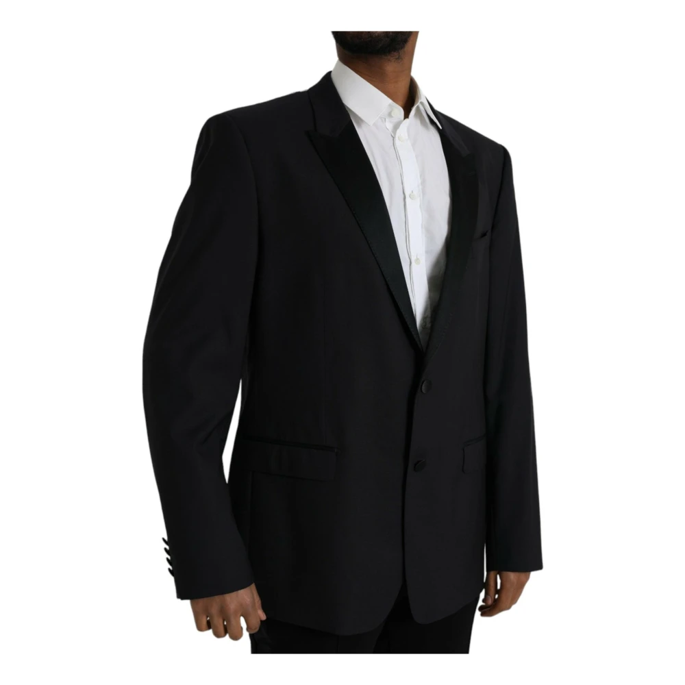 Dolce & Gabbana Blauwe Martini Slim Fit Blazer Blue Heren