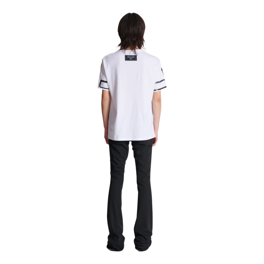 Balmain T-shirt met 'Love Letter' print White Heren