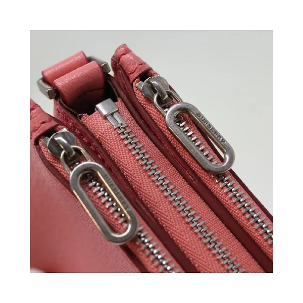 Burberry Vintage Pre-owned Leather shoulder-bags Pink Dames