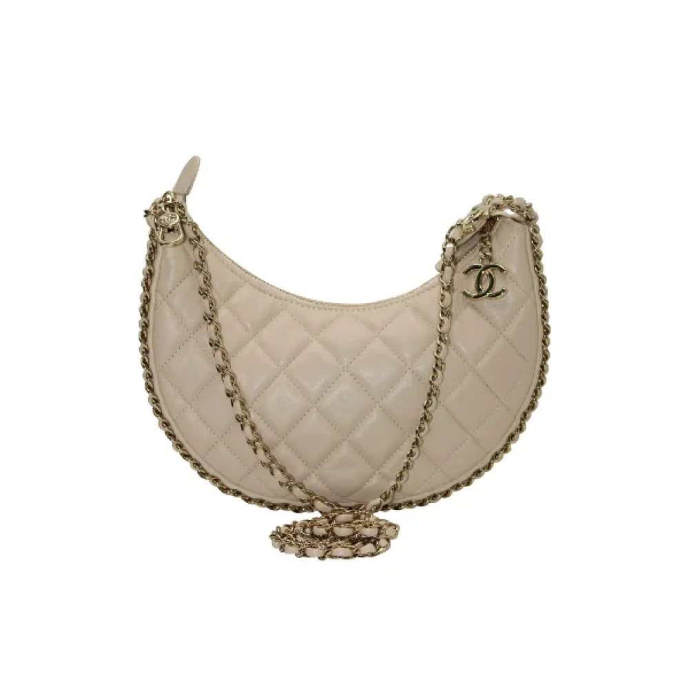 Chanel Vintage Pre-owned Leather handbags White Dames