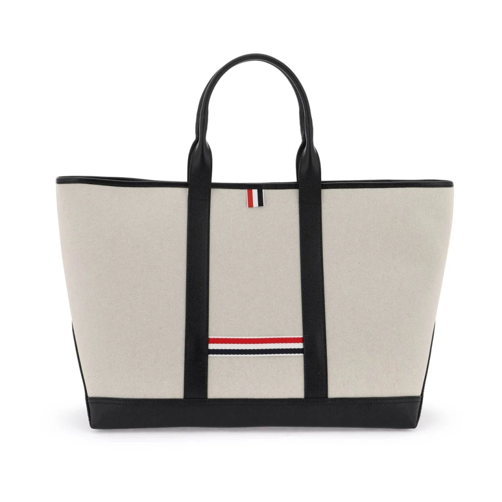 Thom Browne Women's Gray Interlock Medium Tote Bag - Shopping Bags - One Size - Bags