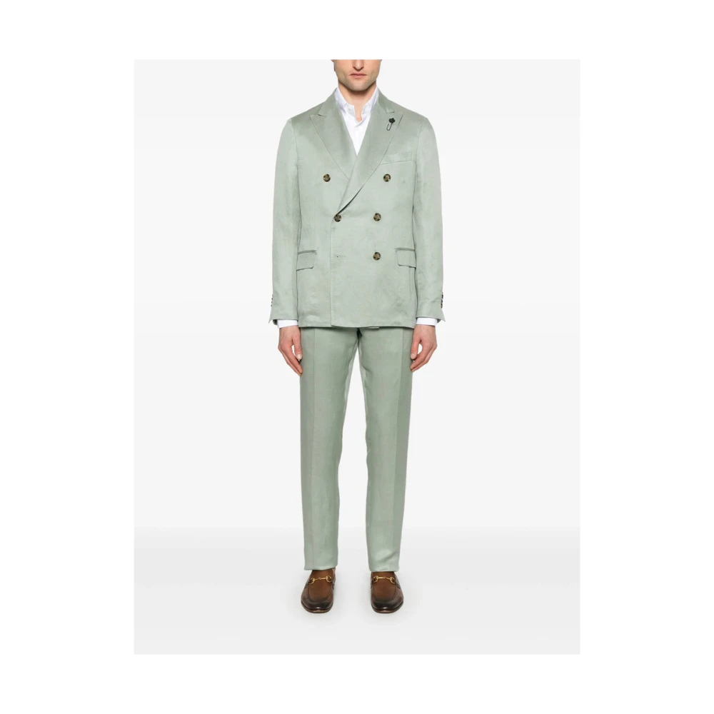 Mazzarelli Witte Button-Down Overhemd Lange Mouwen White Heren