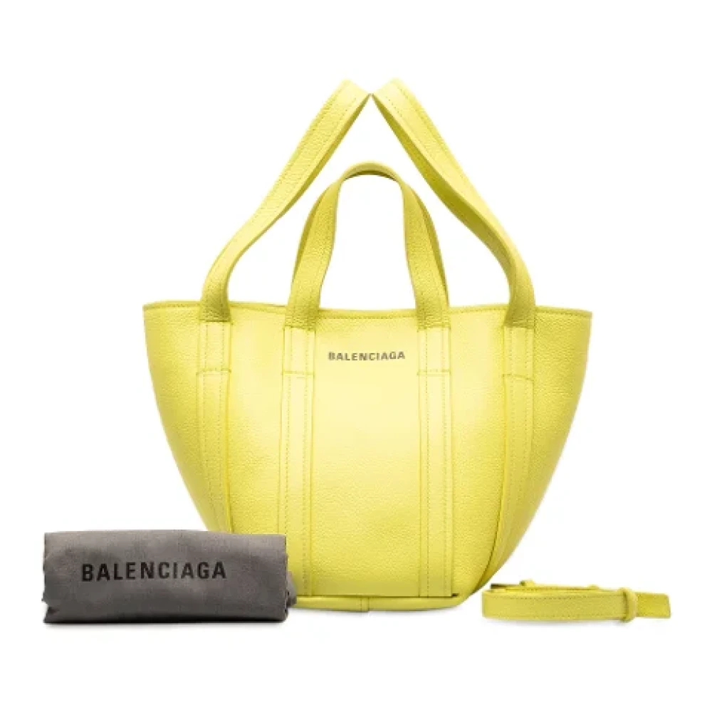 Balenciaga XS Everyday North-South Tote Satchel Yellow Dames