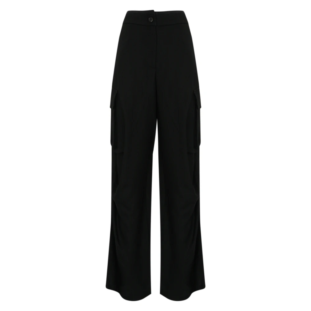 Liviana Conti Cargo Linnenbroek Zwart Black Dames