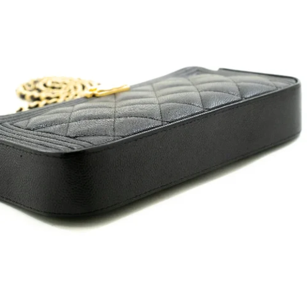 Chanel Vintage Pre-owned Leather chanel-bags Black Dames