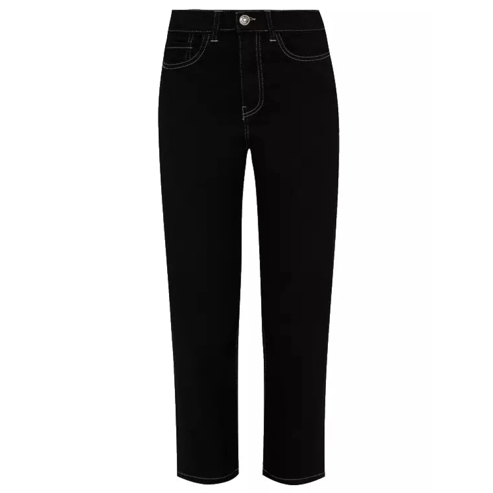 Twinset Zwarte katoenen jeans & broek regular fit Black Dames