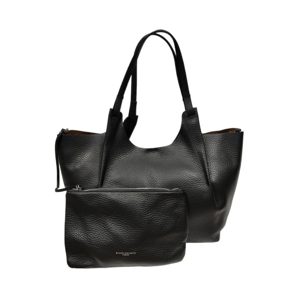 Gianni Chiarini Bubble Double Crossbody Bag Black Dames