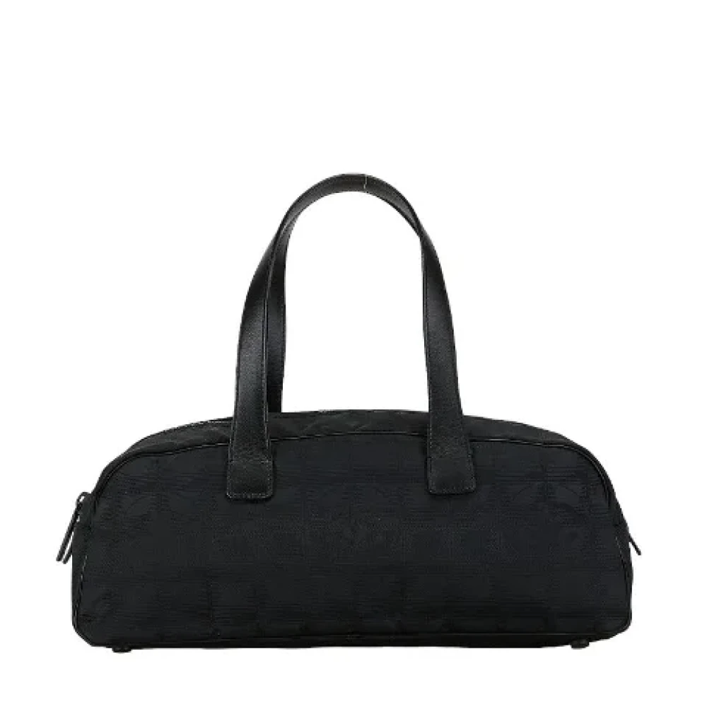 Chanel Vintage Pre-owned Canvas handbags Black Dames