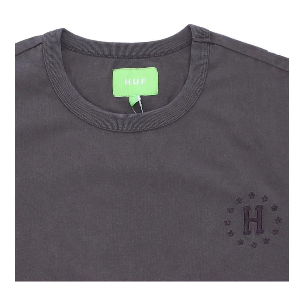HUF Galaxies Relaxed Top Gunmetal Heren T-shirt Gray Heren