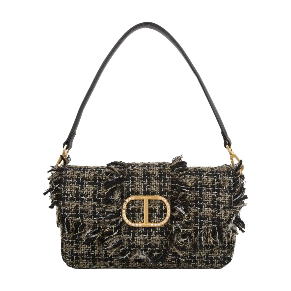 Twinset Elegante 'Amie' Schoudertas Zwart Black Dames