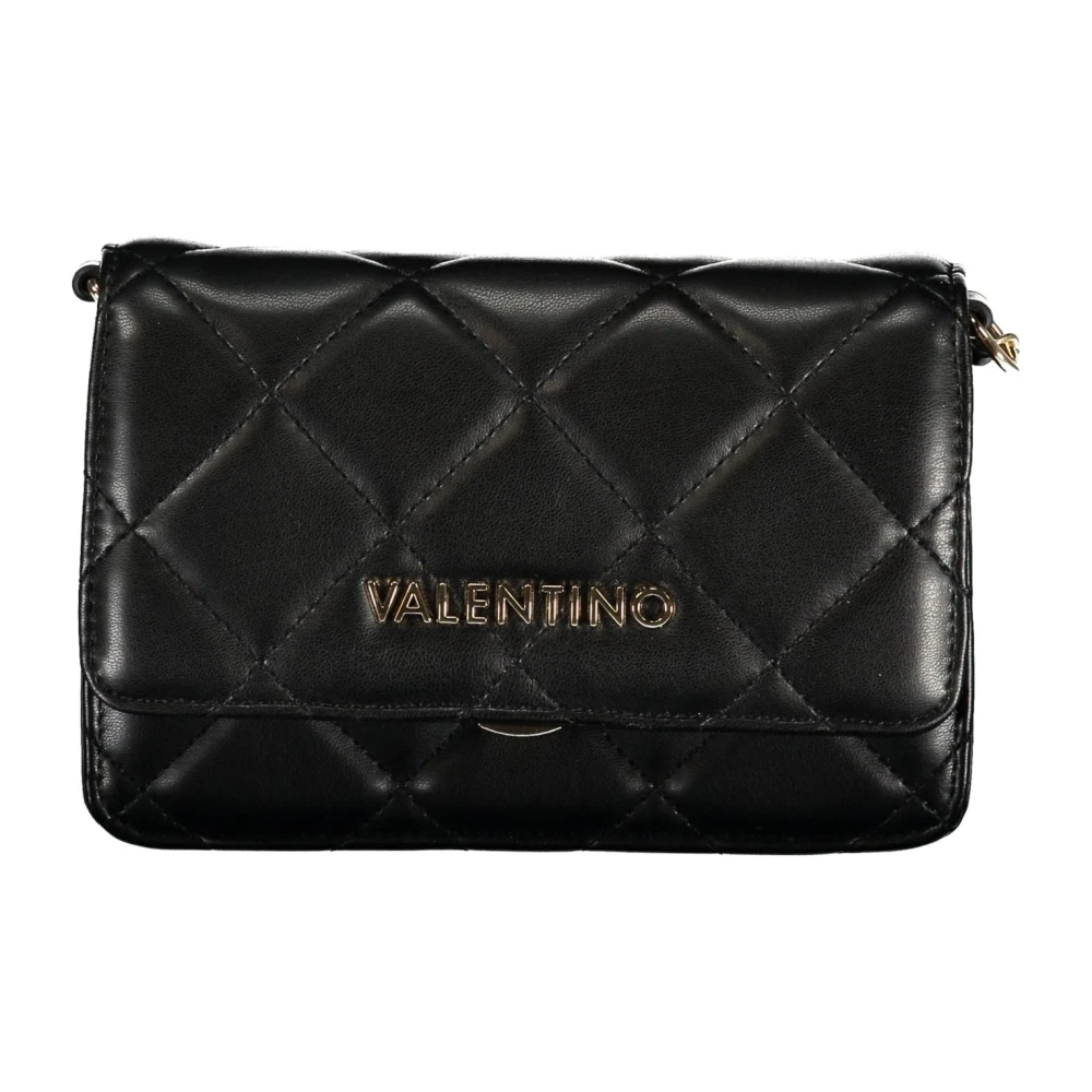 Valentino by Mario Valentino Zwarte Schoudertas met Verstelbare Ketting Black Dames
