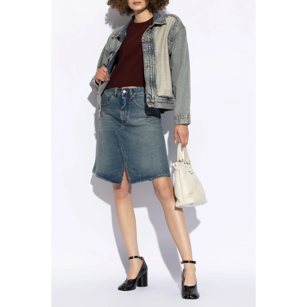 MM6 Maison Margiela Denim Rok Blue Dames