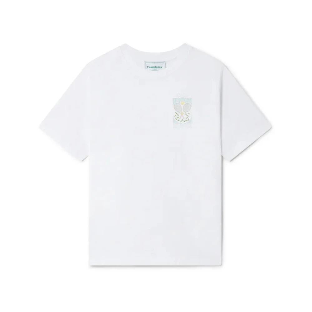 Casablanca Tennis T-shirt White Heren