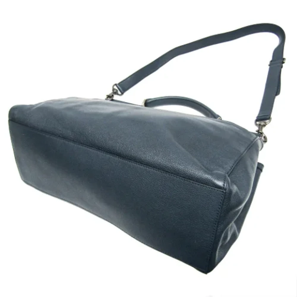 Dolce & Gabbana Pre-owned Leather handbags Blue Heren